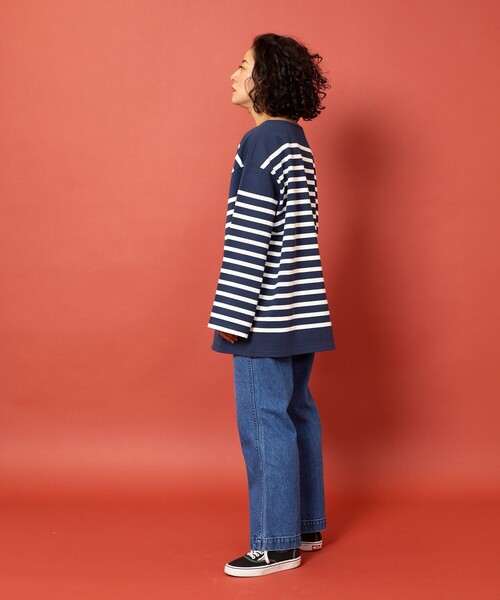 「Freada」 長袖カットソー ONE SIZE ブルー レディース_画像9
