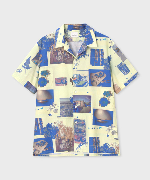 PS Paul Smith シャツ 半袖 Scrapbook Print” オープンカラーシャツ