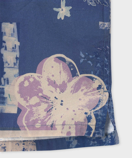 PS Paul Smith シャツ 半袖 Scrapbook Print” オープンカラーシャツ