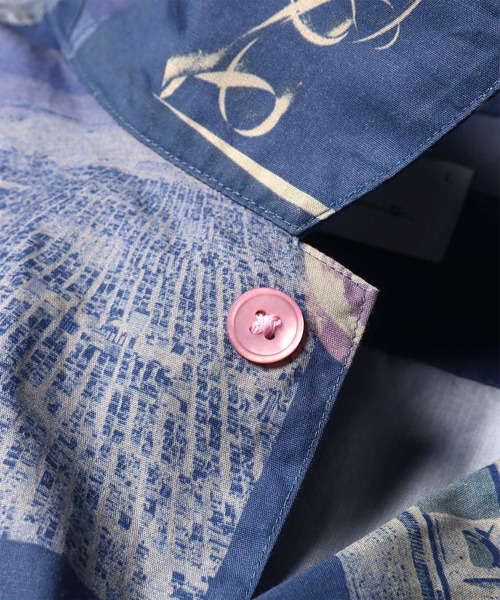 PS Paul Smith シャツ 半袖 Scrapbook Print” オープンカラーシャツ