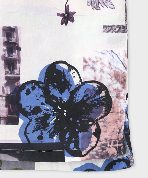 PS Paul Smith シャツ 半袖 Scrapbook Print” オープンカラーシャツ