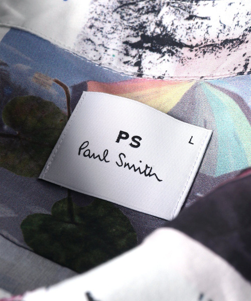 PS Paul Smith シャツ 半袖 Scrapbook Print” オープンカラーシャツ