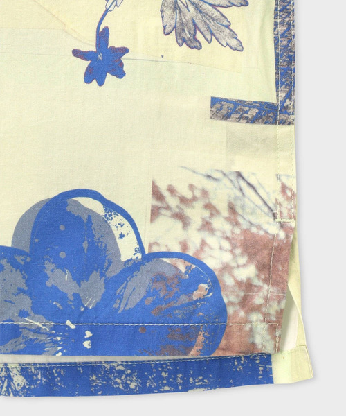 にか出品 PS Paul Smith シャツ 半袖 Scrapbook Print” オープンカラーシャツ