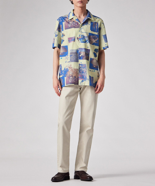 PS Paul Smith シャツ 半袖 Scrapbook Print” オープンカラーシャツ