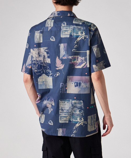 PS Paul Smith シャツ 半袖 Scrapbook Print” オープンカラーシャツ