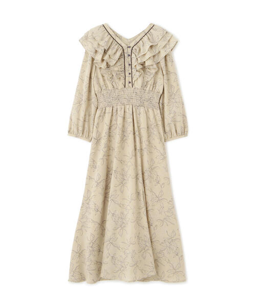 「JILL by JILL STUART」 7分袖ワンピース FREE ブラック レディース_画像9