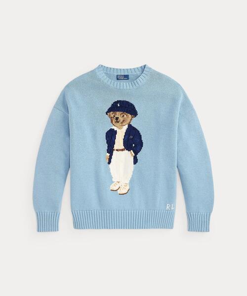 【ポロバイラルフローレン】ポロベア ニット セーター 長袖 XXL ブルー POLO RALPH LAUREN（ポロ・ラルフローレン） ラルフローレン ニット
