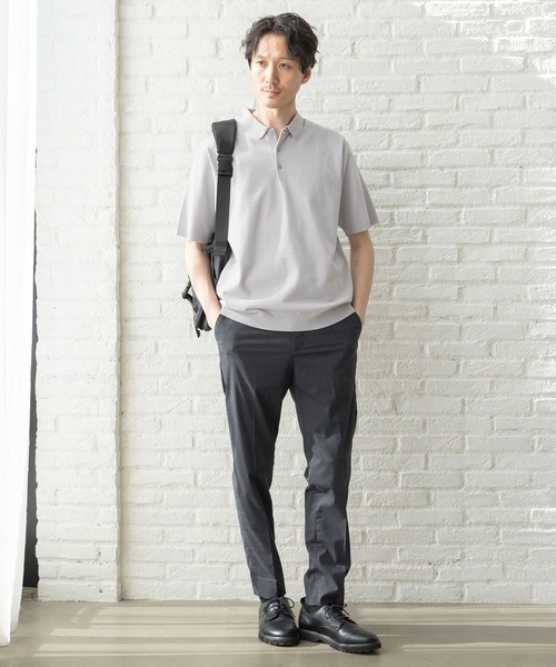 「GLOBAL WORK」 半袖ニット LARGE ブラック メンズ_画像2