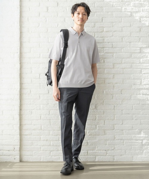 「GLOBAL WORK」 半袖ニット LARGE ブラック メンズ_画像3