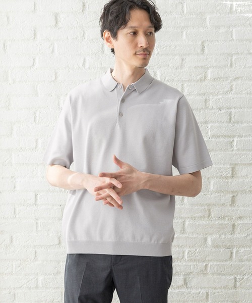 「GLOBAL WORK」 半袖ニット LARGE ブラック メンズ_画像6
