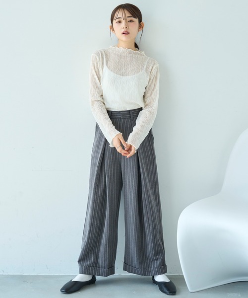 「mil」 スラックス - ブラック レディース_画像3