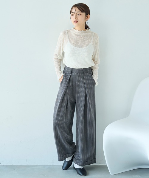 「mil」 スラックス - ブラック レディース_画像4