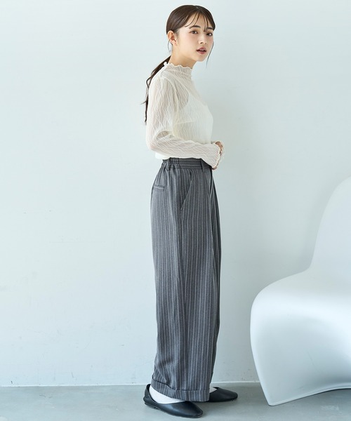 「mil」 スラックス - ブラック レディース_画像5