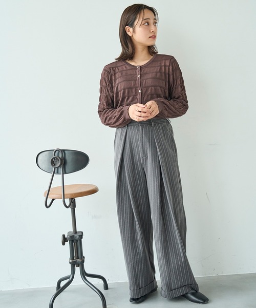 「mil」 スラックス - ブラック レディース_画像8