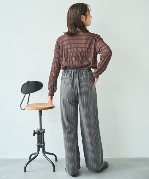 「mil」 スラックス - ブラック レディース_画像9