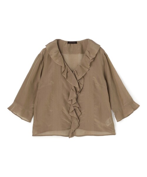 TOMORROWLAND collection　コットンシルクブラウス　M　新品 TOMORROWLAND collection ブラウス シャツ コットンシルクシャンブレー