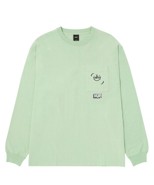 「HUF」 長袖Tシャツ X-LARGE ホワイト メンズ_画像3