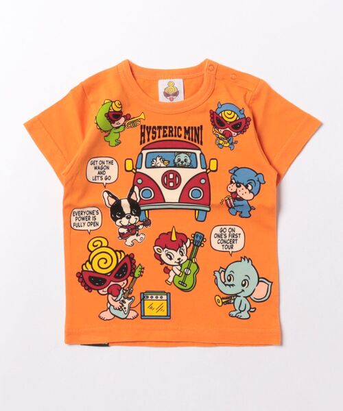 HYSTERIC MINI（ヒステリックミニ） tシャツ HYS MINI BAND WAGON