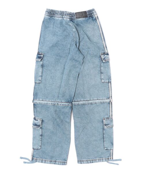 【新品未使用】 アディダス ワイドパンツ インディゴブルー XL adidas（アディダス） ワイドパンツ パンツ W 2IN1 DENIM PANT ロング