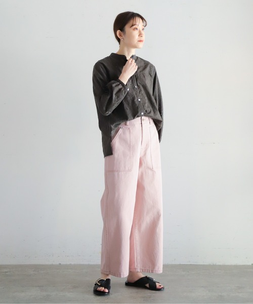「NOMBRE IMPAIR」 長袖ブラウス FREE チャコールグレー レディース_画像6
