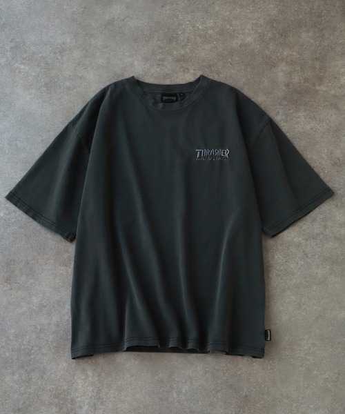 「THRASHER」 半袖Tシャツ X-LARGE サックスブルー メンズ_画像3