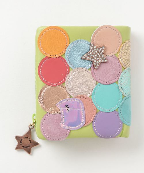 TSUMORI CHISATO 二つ折り財布 新マルチドット ピンク tsumori chisato CARRY ツモリチサト 財布 ミニ財布 新マルチ
