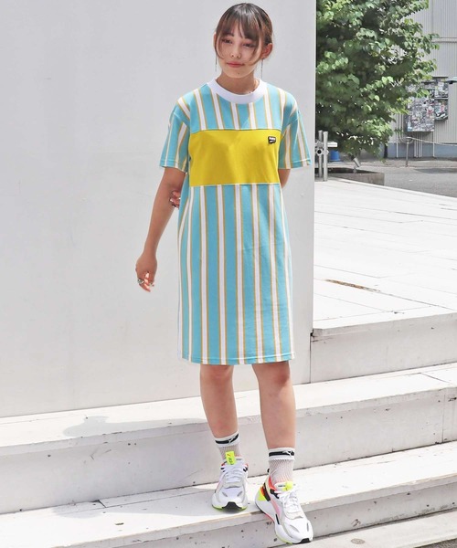 ワンピース Puma プーマ ダウンタウン ウィメンズ ストライプ ドレス Zozotown Paypayモール店 通販 Paypayモール
