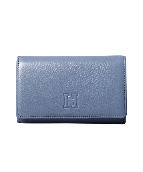 二つ折り財布 財布 「センプレ」二つ折り財布 レザー ウォレット 本革（商品番号：P25-50101） レディースの画像