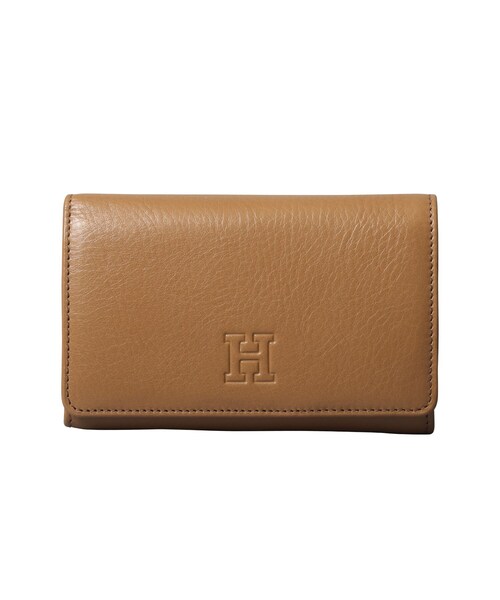 二つ折り財布 財布 「センプレ」二つ折り財布 レザー ウォレット 本革（商品番号：P25-50101） レディースの画像