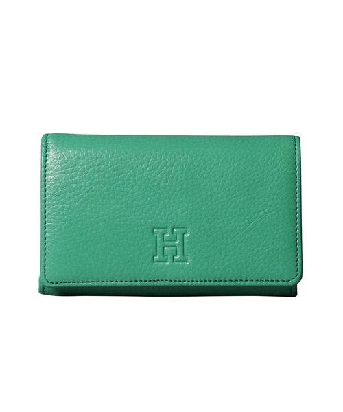 二つ折り財布 財布 「センプレ」二つ折り財布 レザー ウォレット 本革（商品番号：P25-50101） レディースの画像