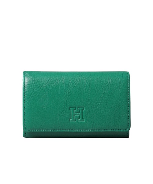 二つ折り財布 財布 「センプレ」二つ折り財布 レザー ウォレット 本革（商品番号：P25-50101） レディースの画像