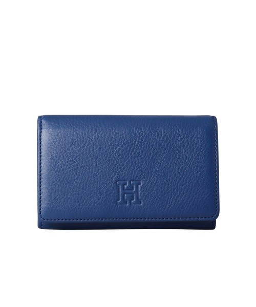 近年モデル HIROFU センプレ 2つ折り財布 ロゴ ノルディックブルー HIROFU（ヒロフ） 財布 「センプレ」二つ折り財布 レザー ウォレット