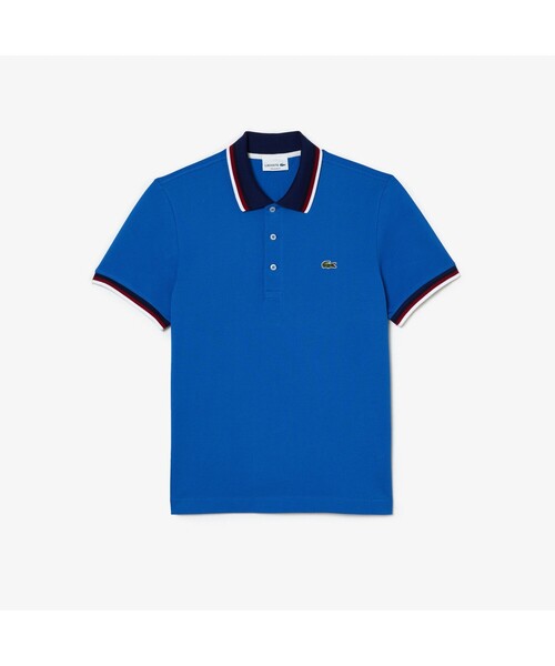 【LACOSTE】ラコステ 新品未使用 トリコロールリブニットポロシャツ LACOSTE ポロシャツ トリコロールリブニットポロシャツ メンズ