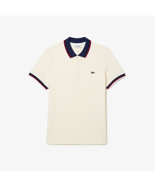 【LACOSTE】ラコステ 新品未使用 トリコロールリブニットポロシャツ LACOSTE ポロシャツ トリコロールリブニットポロシャツ メンズ