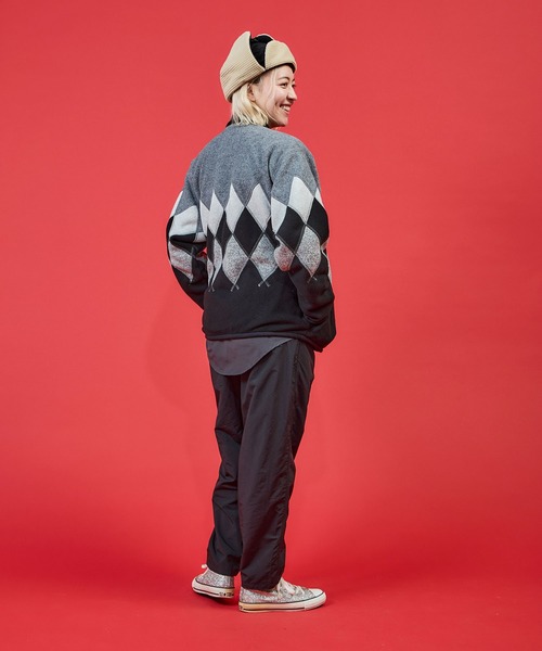 カーディガン ARGYLE FLEECE CARDIGAN / アーガイル フリース