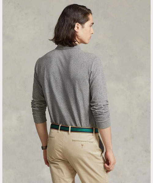 PoloRalphLauren リブロングスリーブポロシャツ POLO RALPH LAUREN ポロシャツ カスタム スリム ロングスリーブ