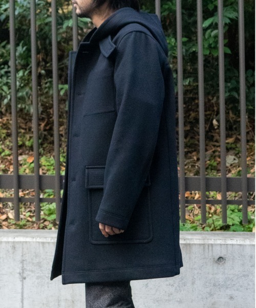 コート ジャケット TECH WOOL MELTON HOODIE COAT メンズ レディースの画像