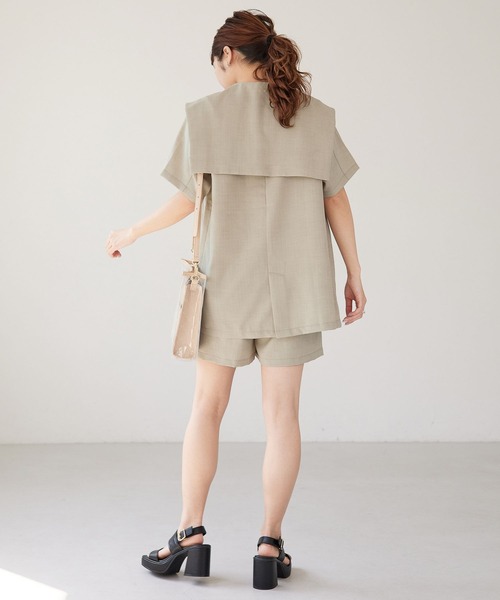 パンツ リネンライクハイウエストタックショートパンツ 275485|ZOZOTOWN |14