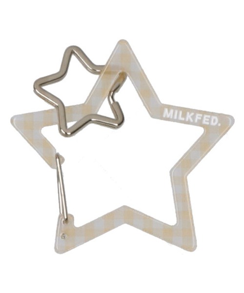 MILKFED.（ミルクフェド） キーホルダー NEO STAR CARABINER GINGHAM