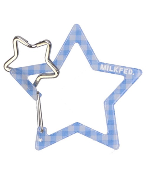 MILKFED.（ミルクフェド） キーホルダー NEO STAR CARABINER GINGHAM
