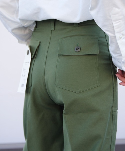 THE SHINZONE WASHED BAKER PANTS 34 オリーブ THE SHINZONE パンツ SHINZONE/シンゾーン ベイカーパンツ BAKER