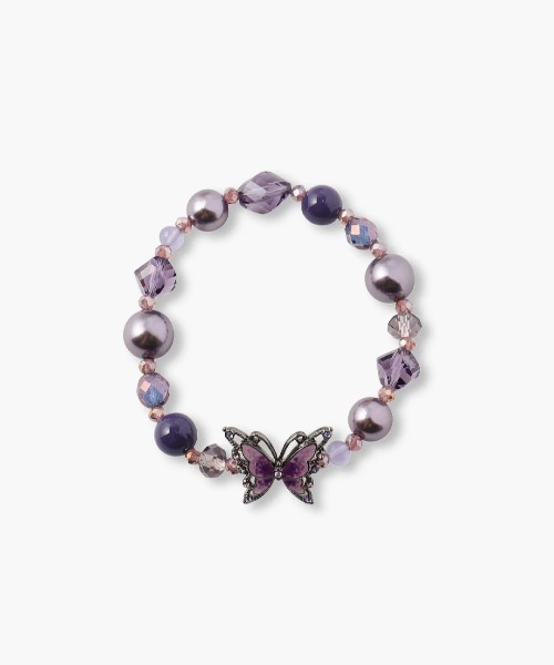 ANNA SUI（アナスイ） ブレスレット 蝶モチーフ ゴムブレスレット