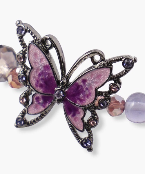 ANNA SUI（アナスイ） ブレスレット 蝶モチーフ ゴムブレスレット 