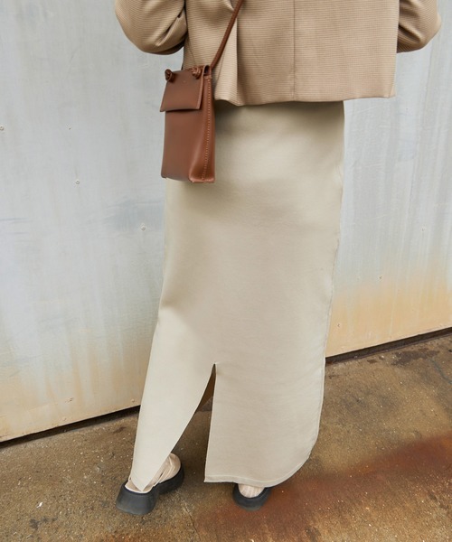 Fashion Letter スカート 12Gニットロングスカート : ZOZOTOWN