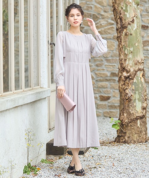DRESS+（ドレスプラス） ドレス ワンピース ドレス プリーツ Iライン