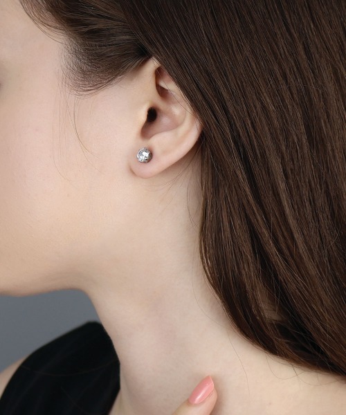 CEMO NEMO（セモネモ） ピアス 「金属アレルギー対応」 キュービック