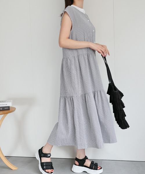 sakishimatokyo シャツワンピース クレリックシャツワンピース