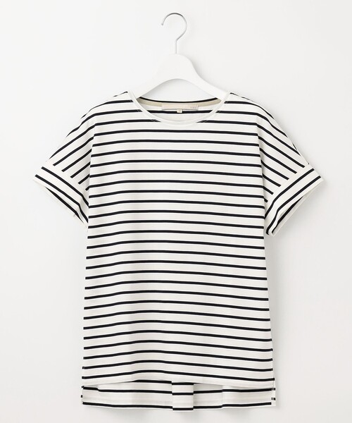 tシャツ 「UV加工・洗える」ハイカウントボーダー カットソー レディース 自由区 tシャツ 「UV加工・洗える」ハイカウントボーダー