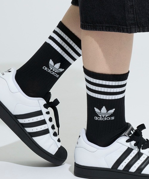adidas 靴下 ミッドカット クルーソックス 3足組 / アディダス