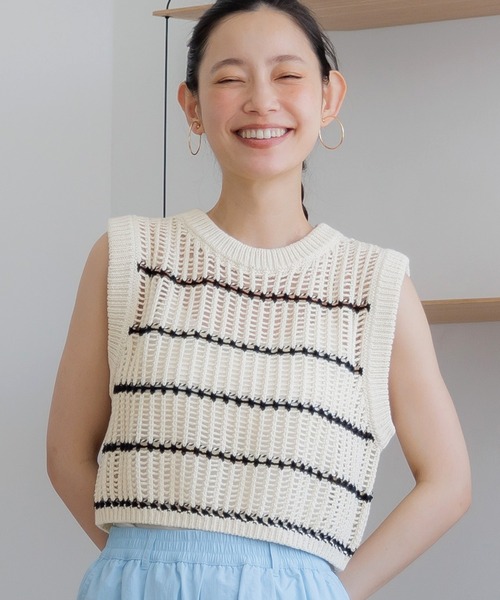 coca ベスト ジレ サマーニットベスト レディース : ZOZOTOWN